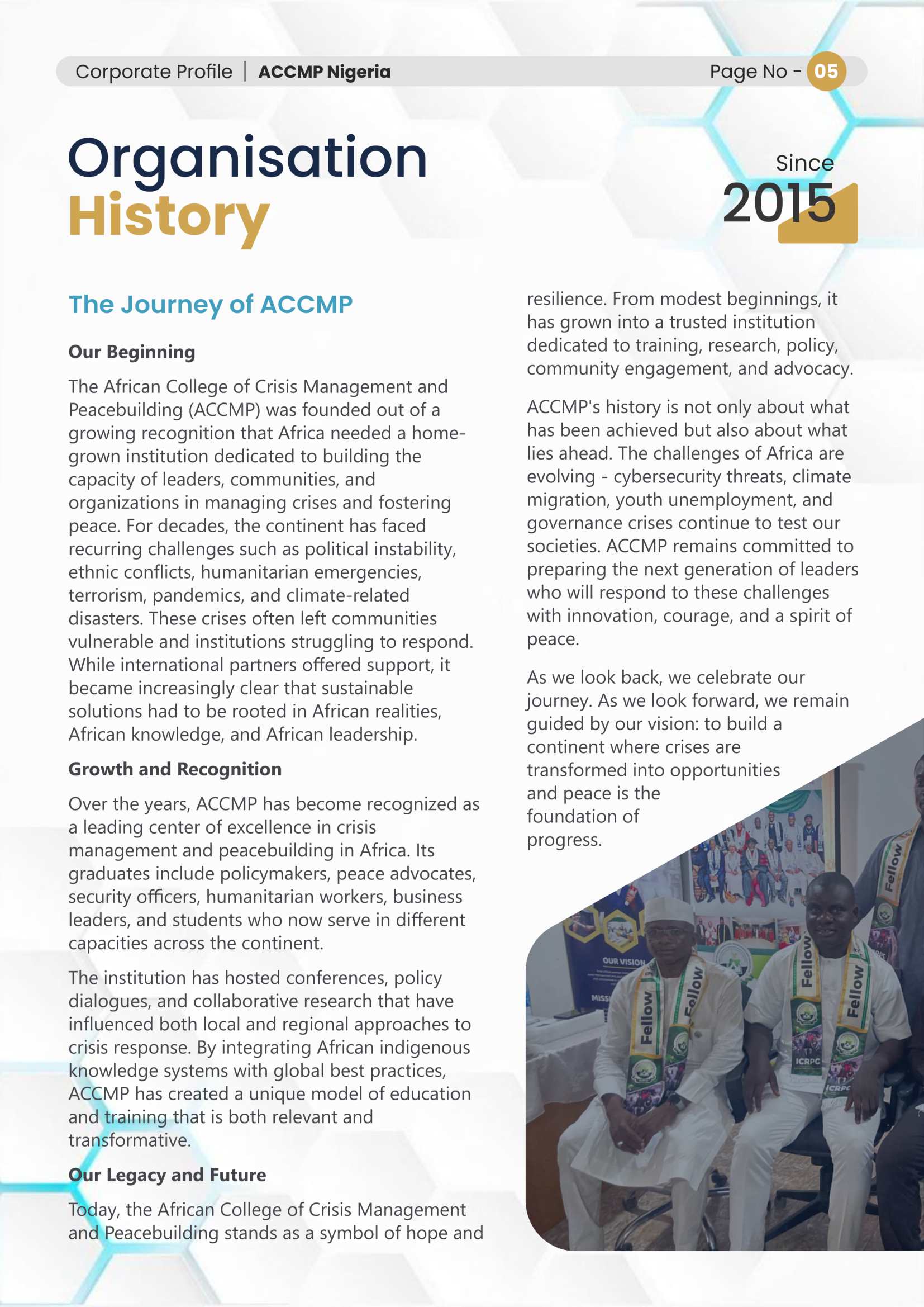 ACCMP history