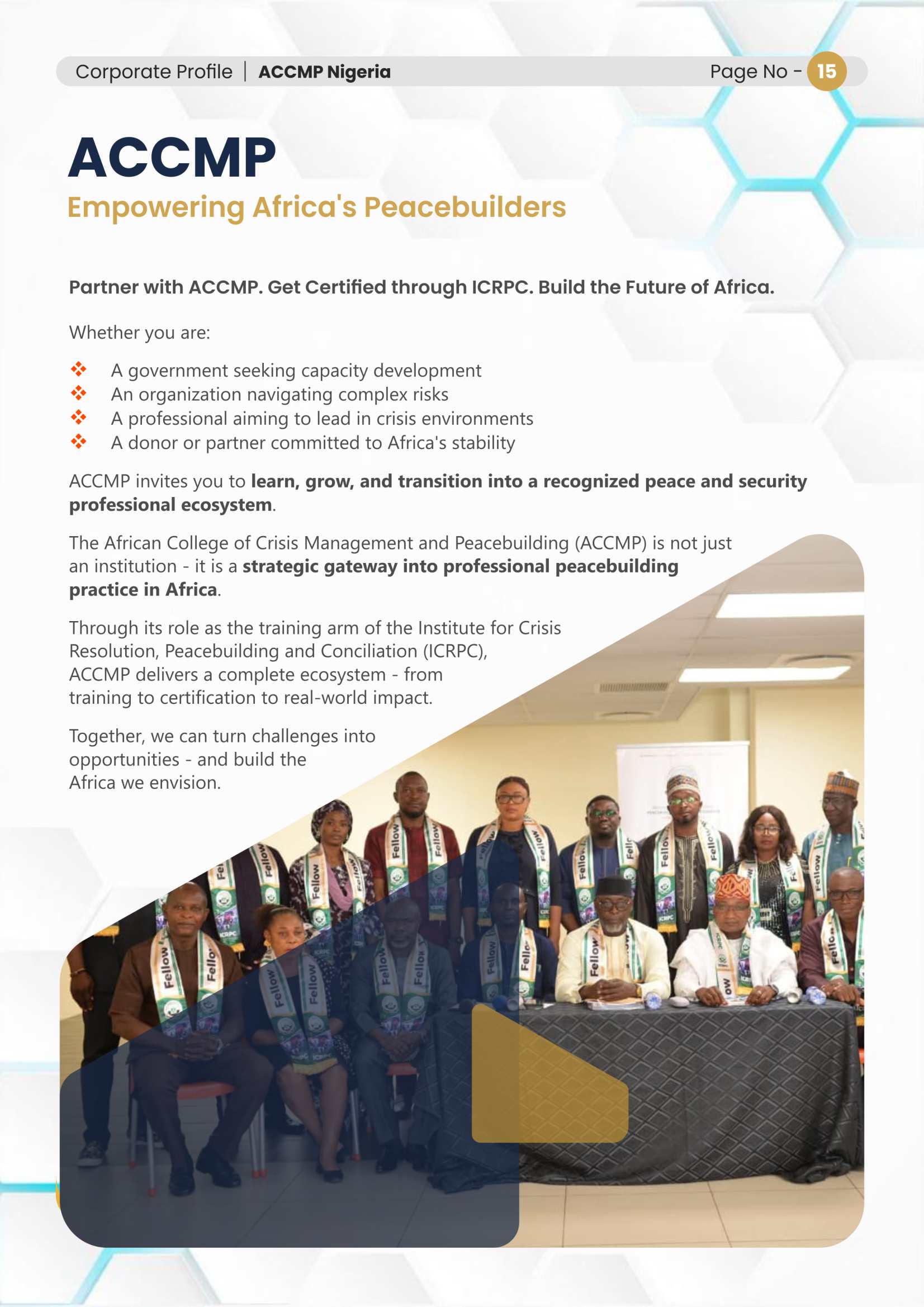 Empowering Africa's peacebuilders